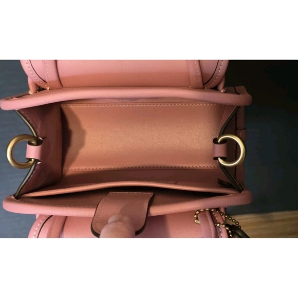 Coach Originals Glovetanned Leather Mini Safari Tote Pink NWOT - Picture 5 of 9